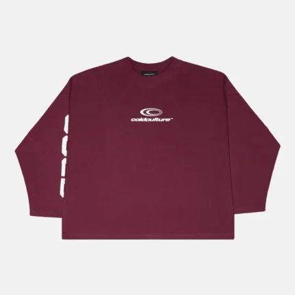 Cold Culture 55 Flames Longsleeve Burgundy