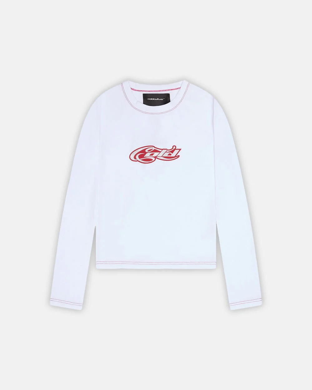 Cold Culture Curly Cold Strass Longsleeve Top White Cold Culture Curly Cold Strass Longsleeve Top White