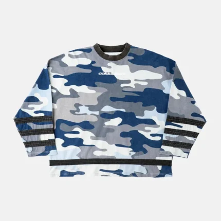 Cold Culture Goalkeeper Longsleeve Hockey Tee Blue Camo
