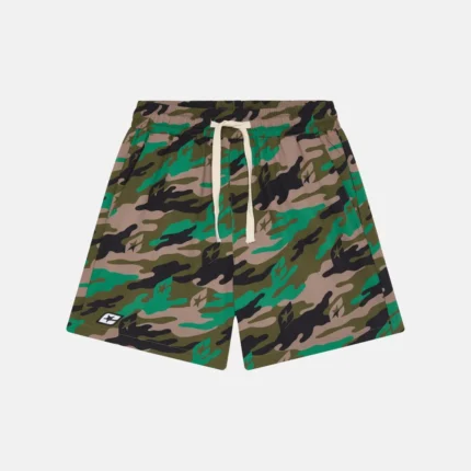 Cold Culture Green Camo Swim Short