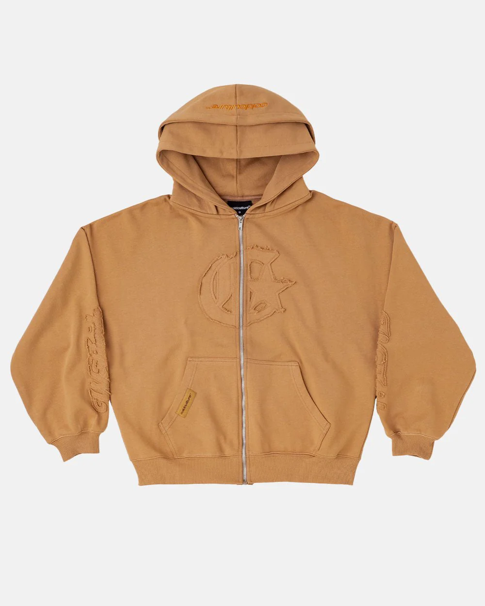 Cold-Culture-No-Rules-Zip-Hoodie-Light-Brown.webp