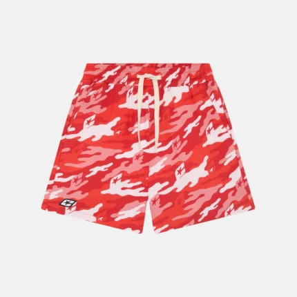 Cold Culture Red Camo Swim Short